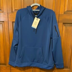 Member’s Mark Ultra Soft Tech Fleece Hoodie. Dark Blue, Size L. Retail $25 NWT.